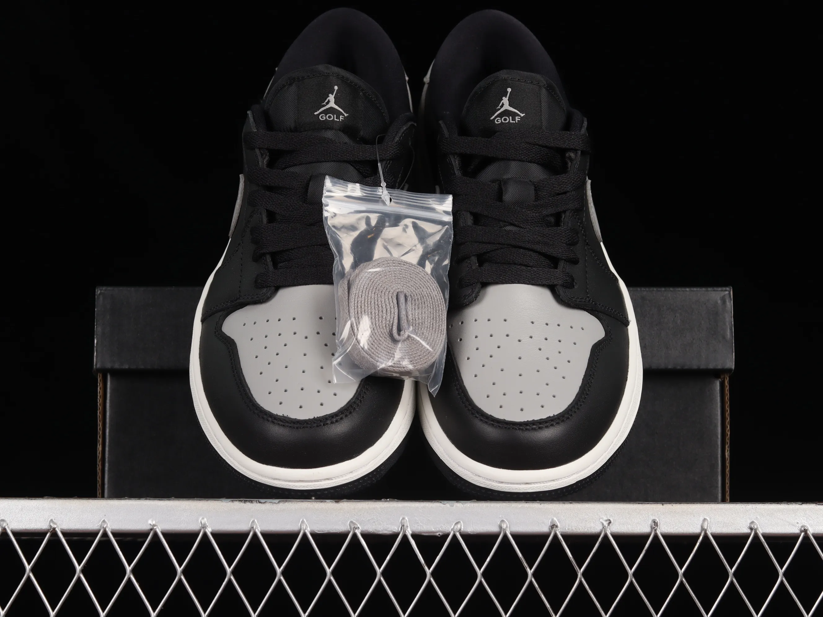 All categories Air Jordan Jordan series basketball shoes Air Jordan 1 Low G version pure original Air Jordan 1 Low Golf "Shadow" AJ1 Joe 1 new golf version black and gray shadow color DD9315-001
